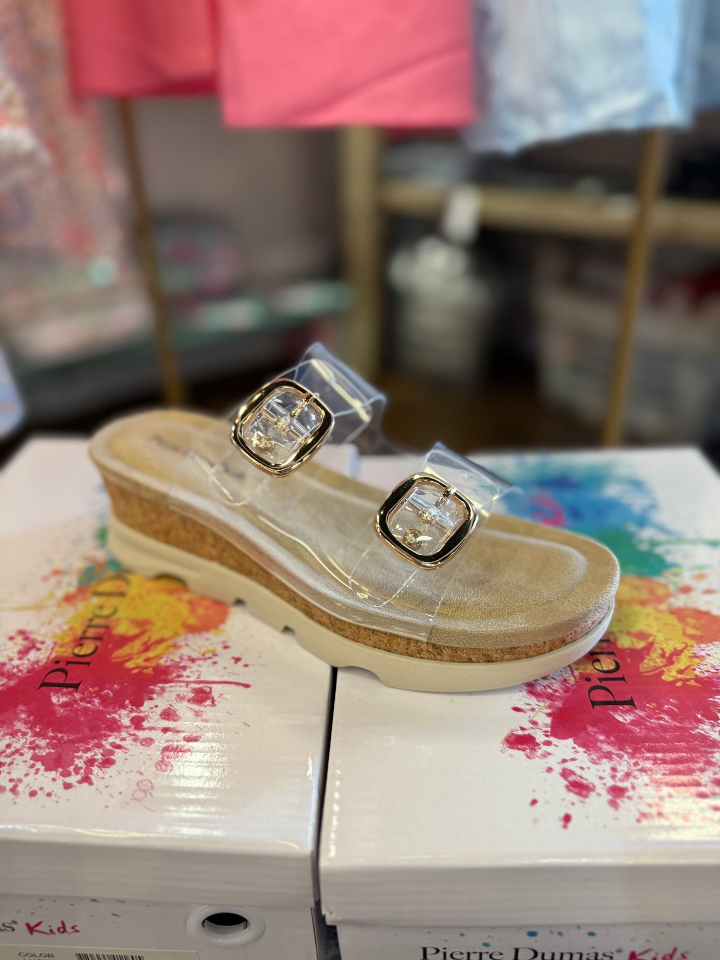 Clear Sandal Wedge