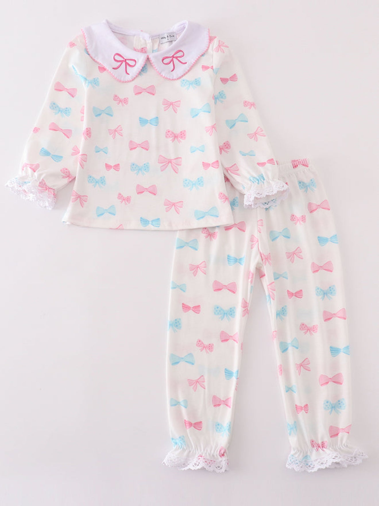 PINK BOW PRINT GIRL SET