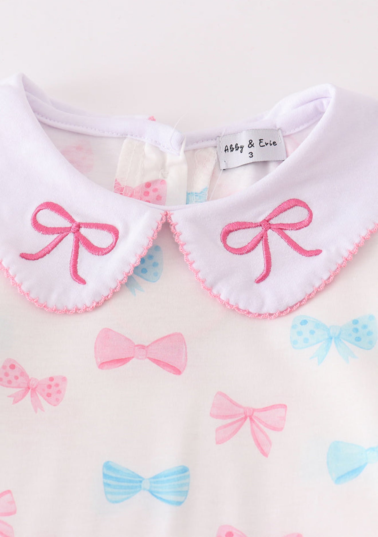 PINK BOW PRINT GIRL SET