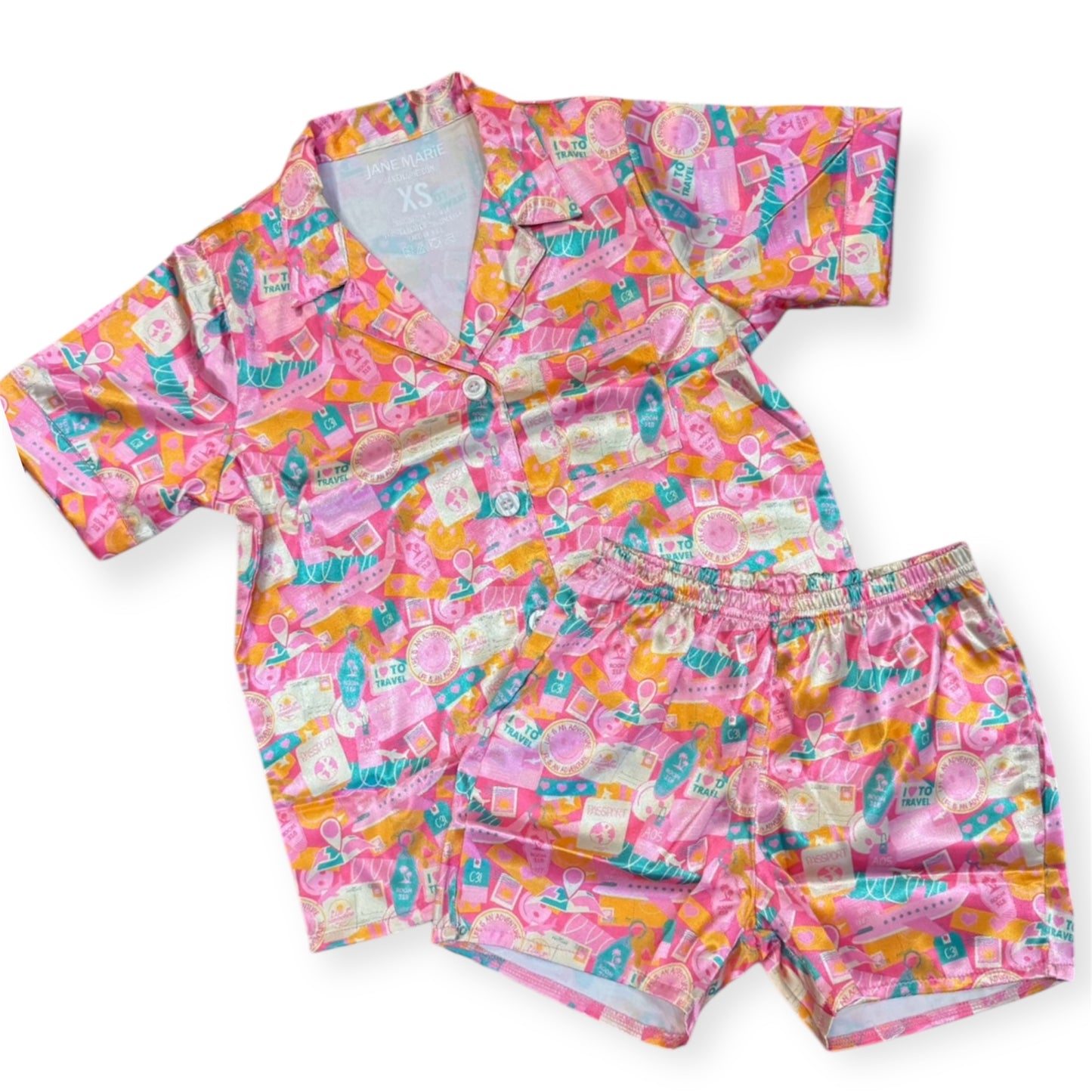 Kids Sweet Getaway Pajama Short Set