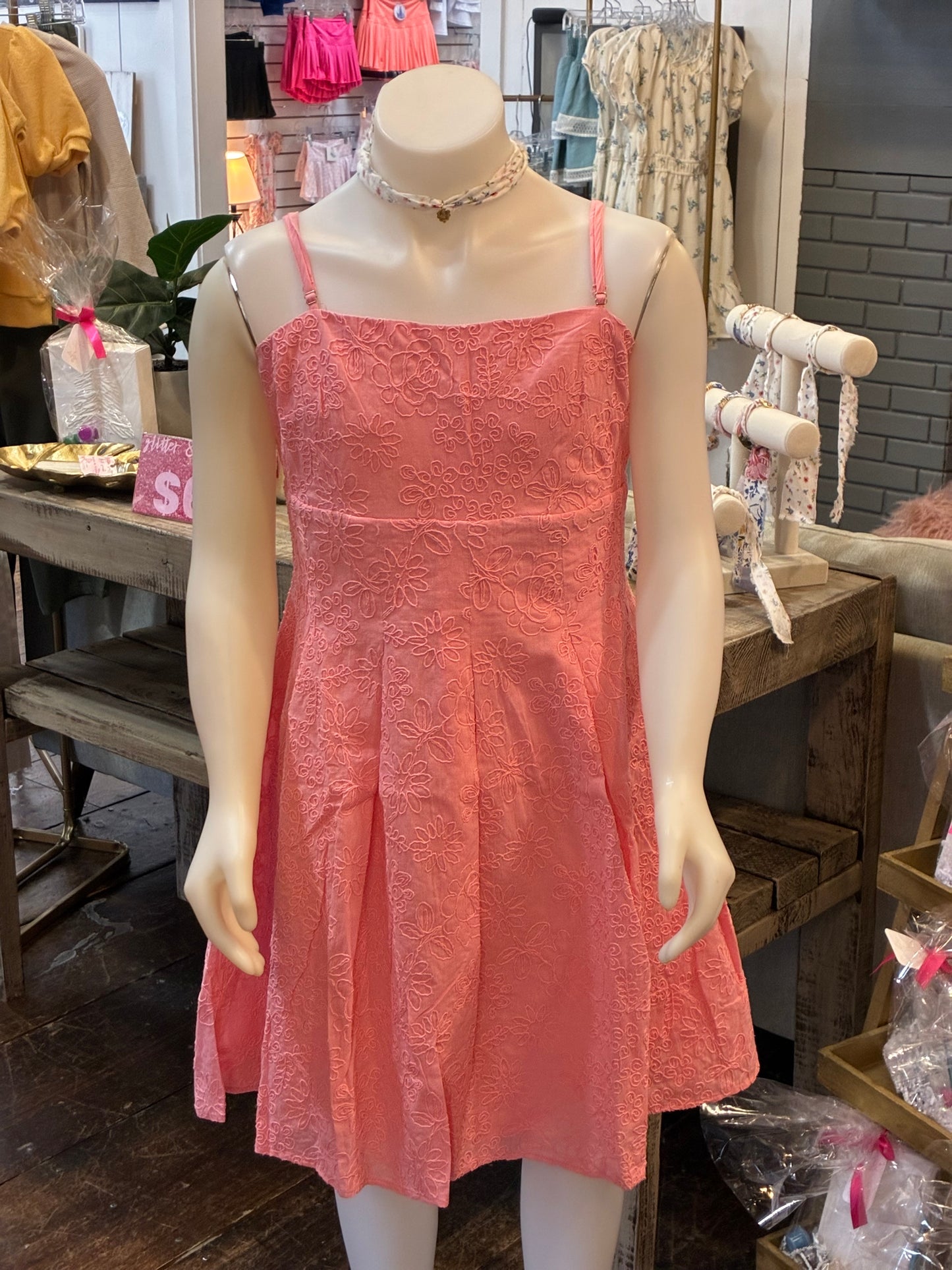 Pink Floral Dress