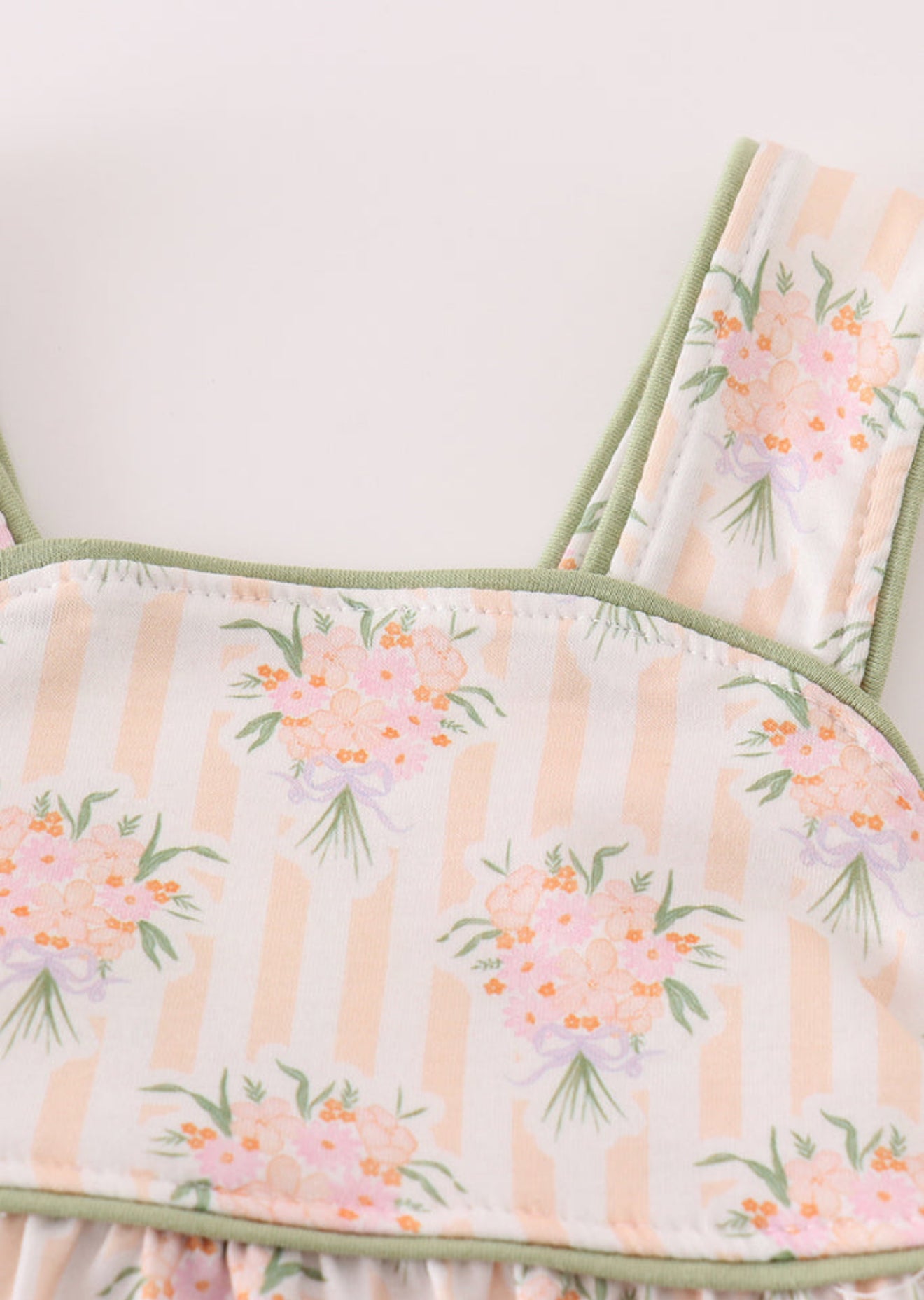SAGE FLORAL PRINT GIRL BUBBLE