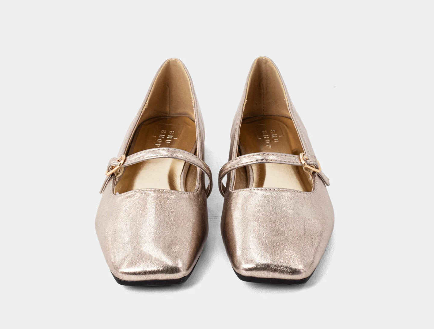 Adele Mini Ballet Flat in Light Gold