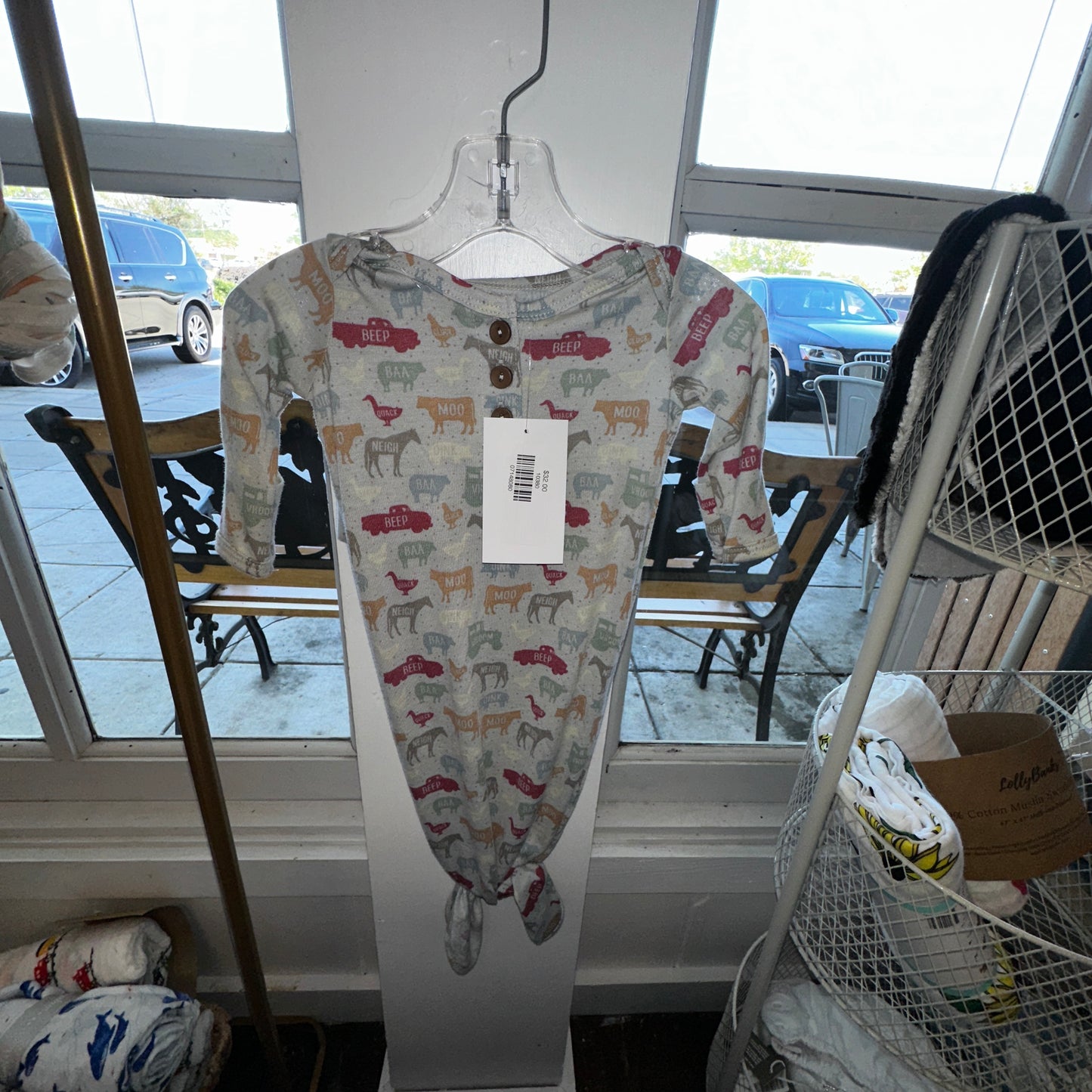 Farm Animals Knotted Gown