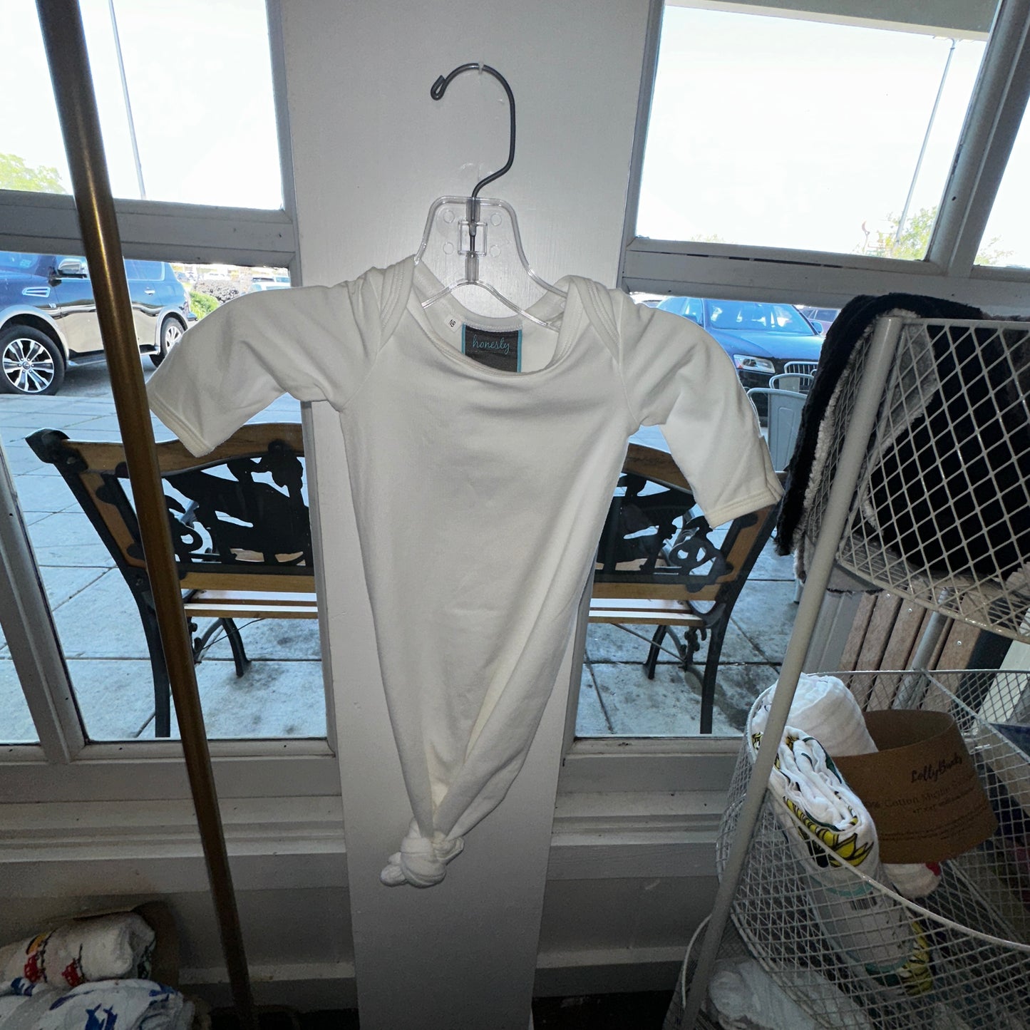 White Knotted Gown