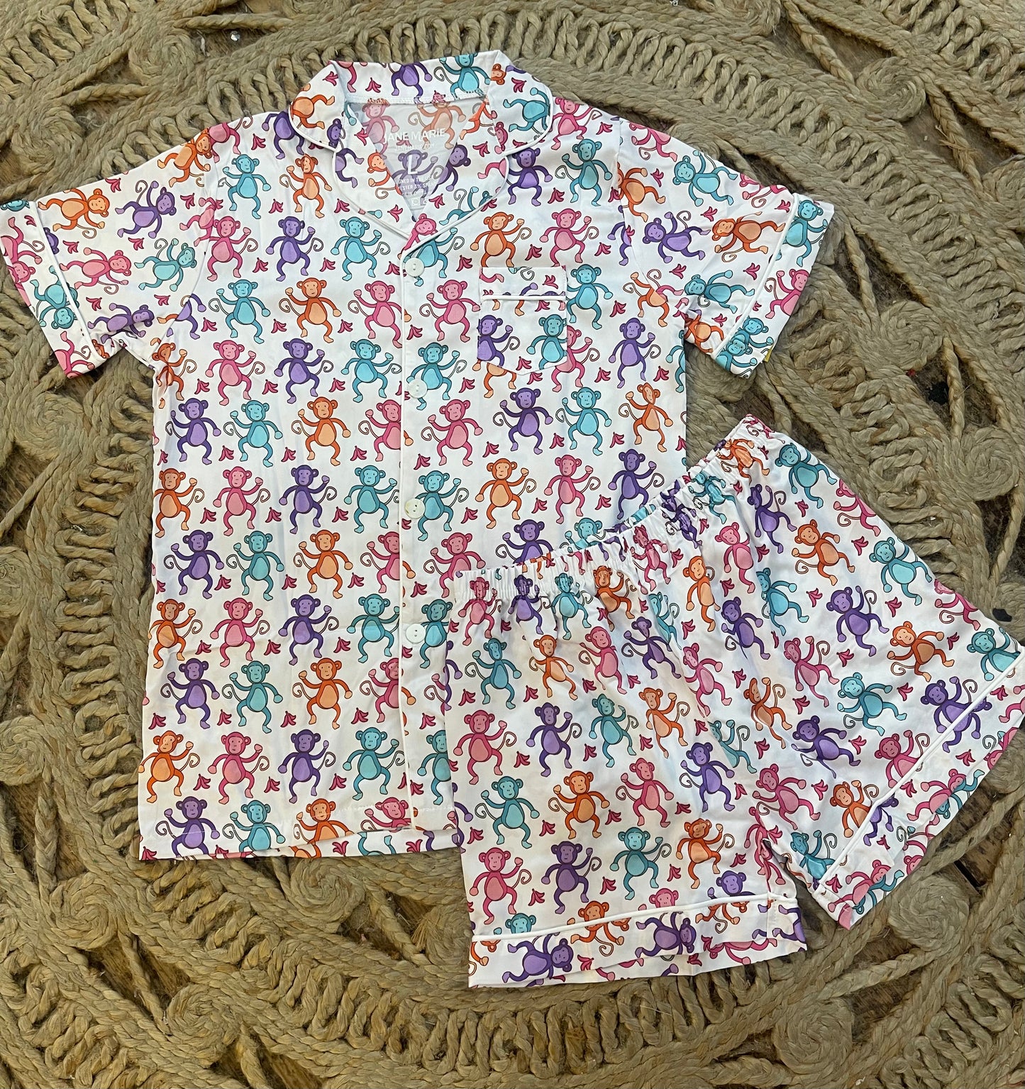 Kids BaNaNa's Silky Satin Pajama Short Set
