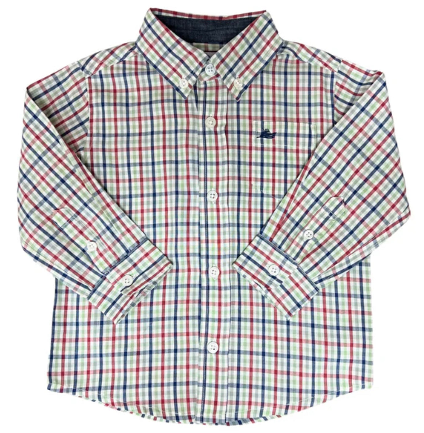 Blue/Red/Green Dress Shirt