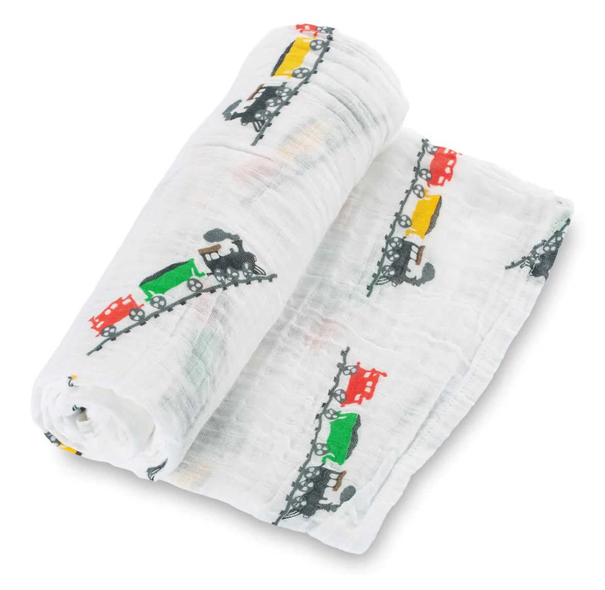 Choo Choo Train Baby Muslin Swaddle Blanket