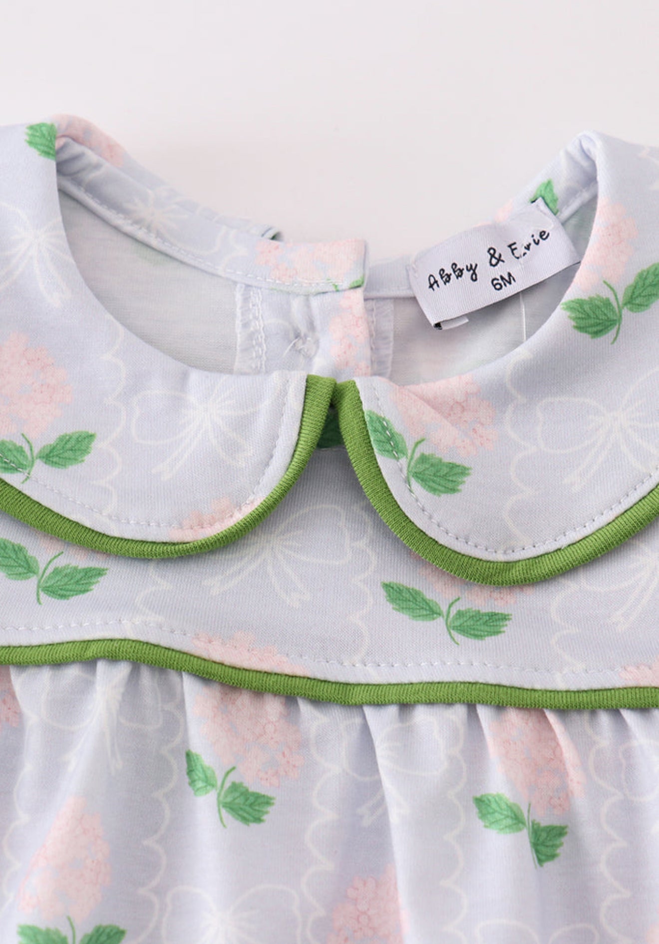 FLORAL BOW PRINT GIRL BLOOMER SET