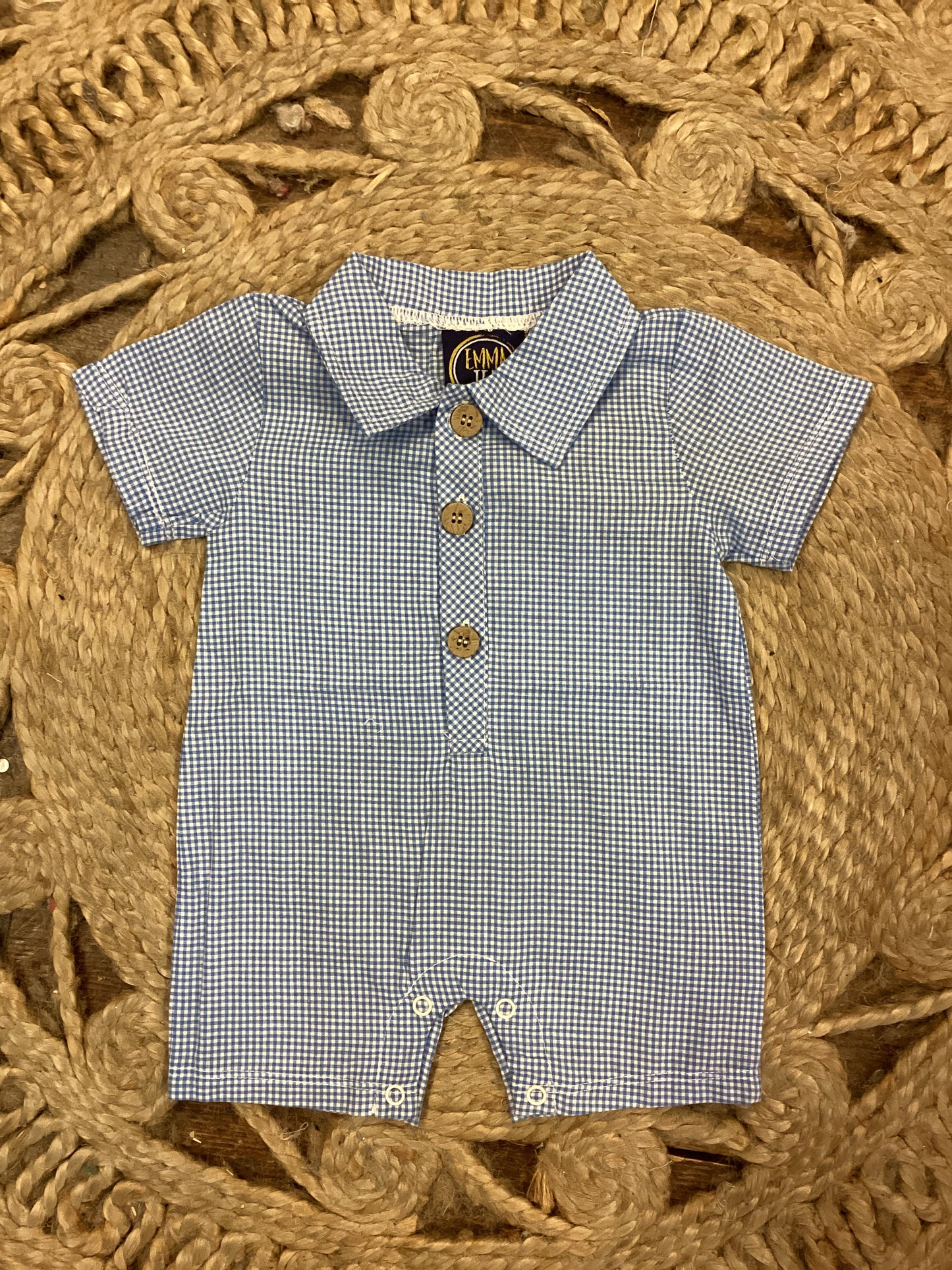 Blue Gingham Shortall