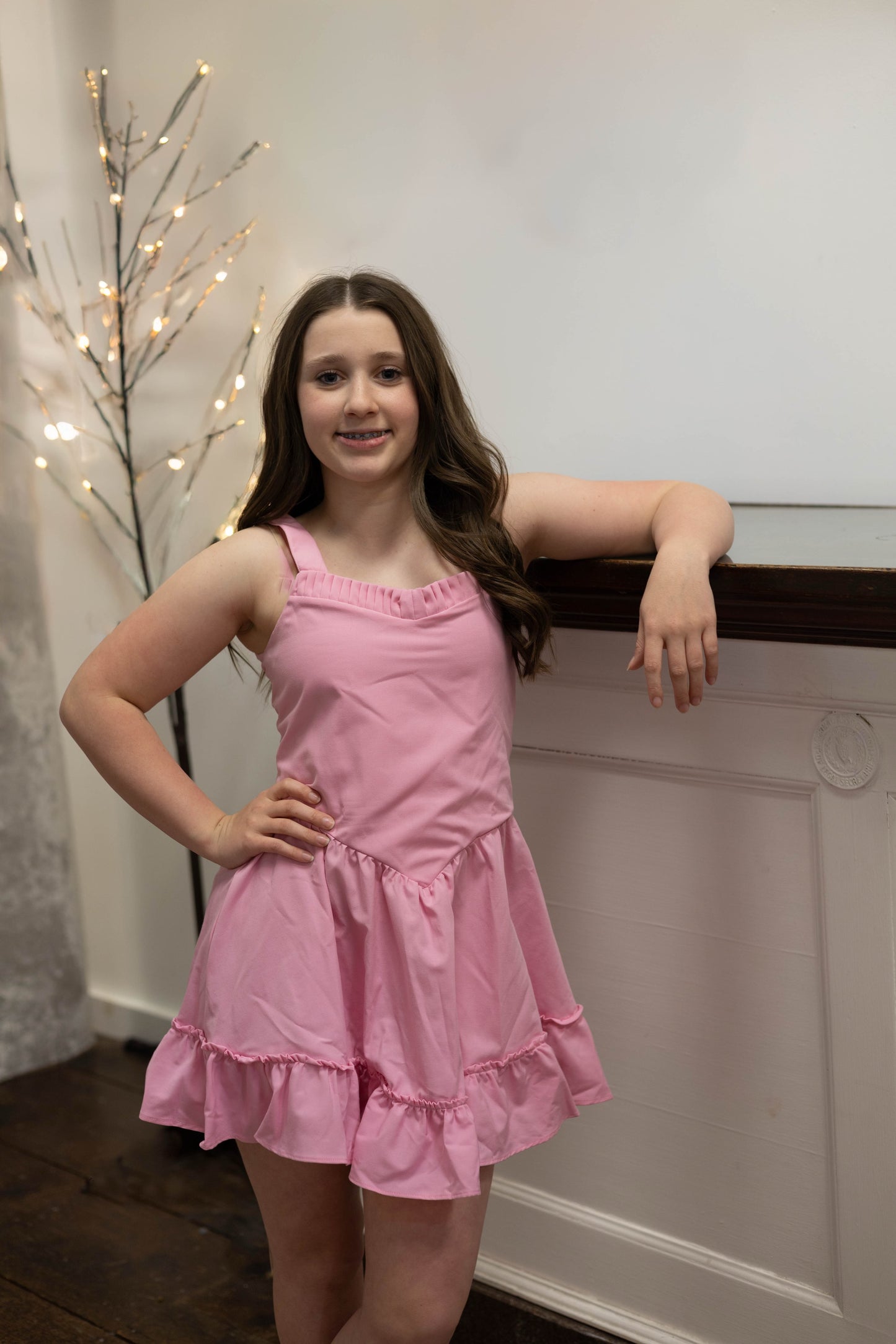 Maeve Dress in Pink Lemonade