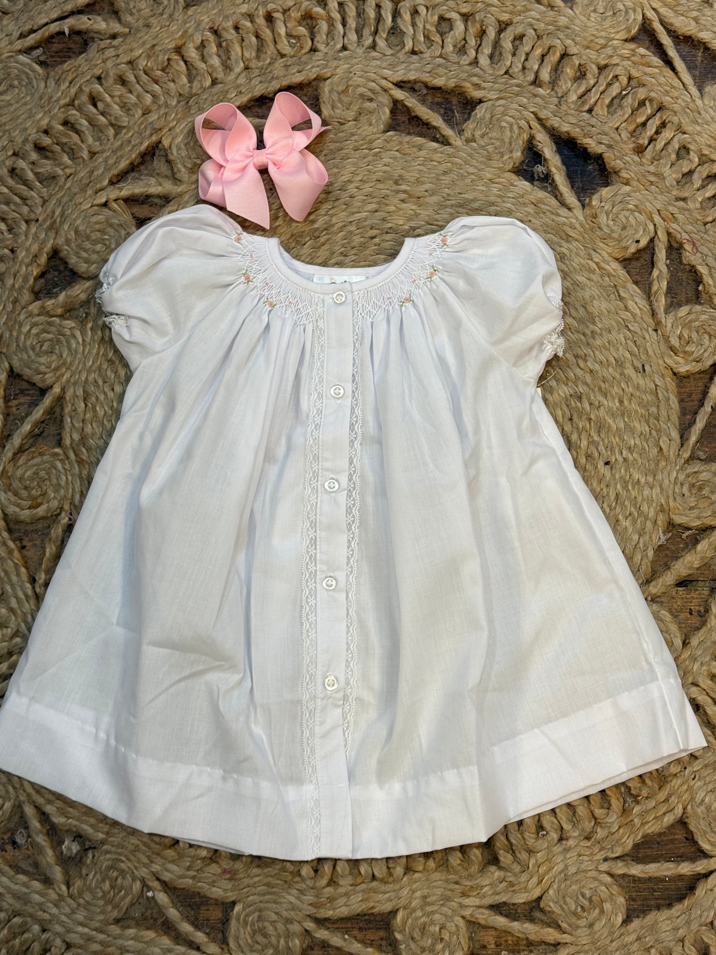 White Flowers Sophia Dress