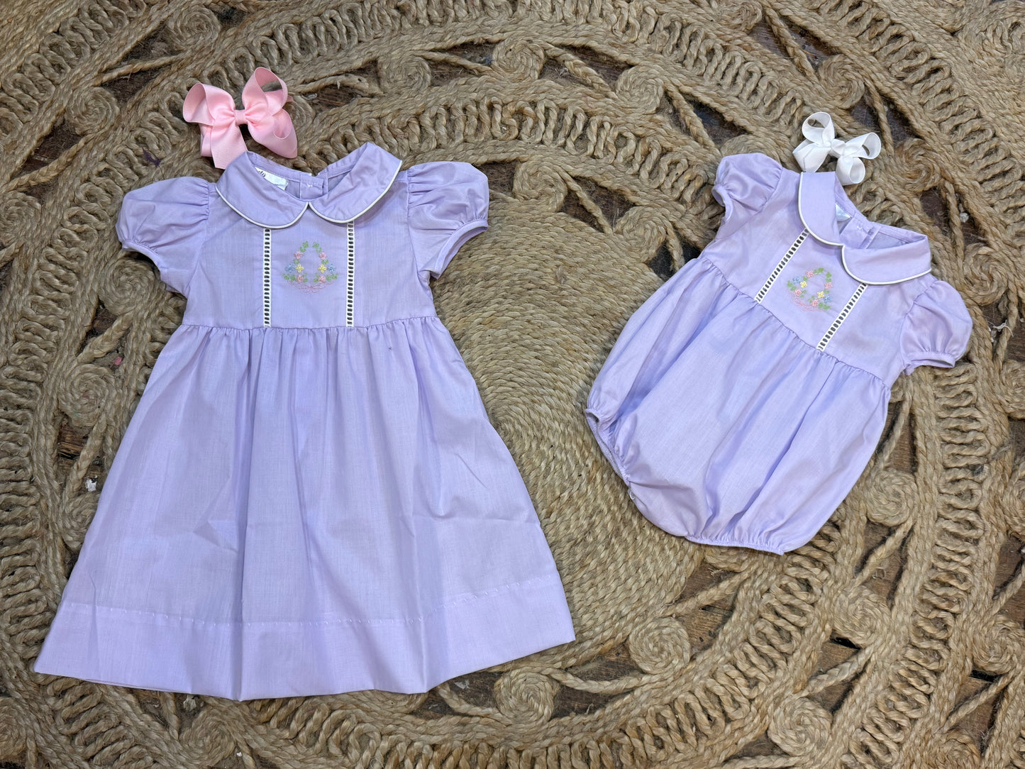 Lavender Blossom Crown Harper Dress