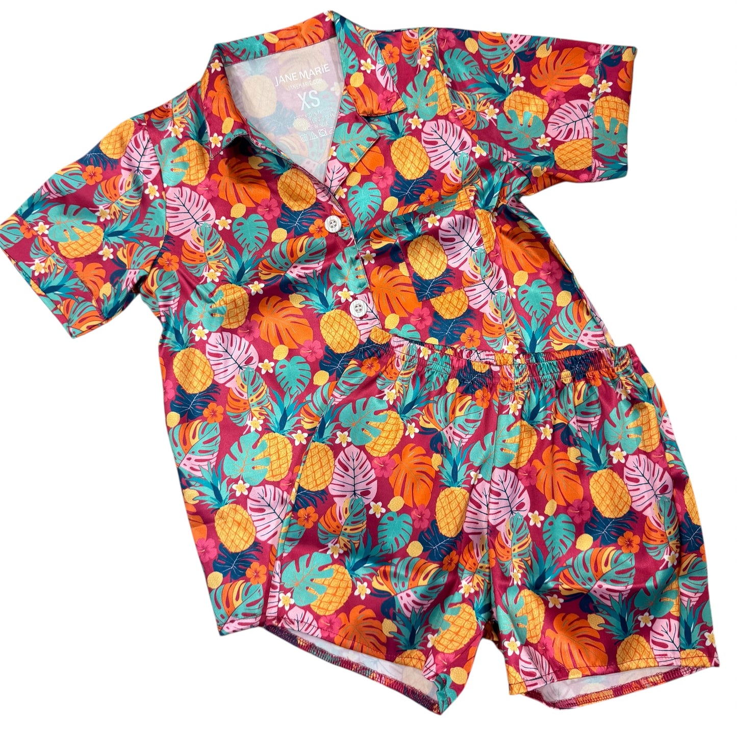 Tropical Vibes Satin Jammies