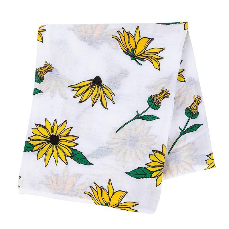 Black Eyed Susan Muslin Swaddle Baby Blanket