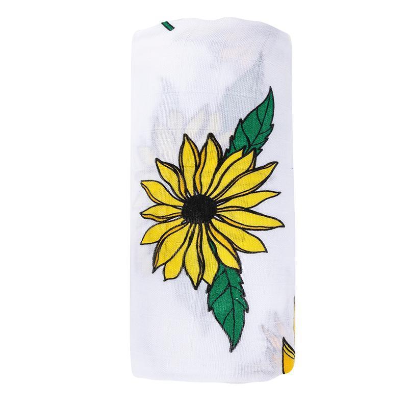 Black Eyed Susan Muslin Swaddle Baby Blanket