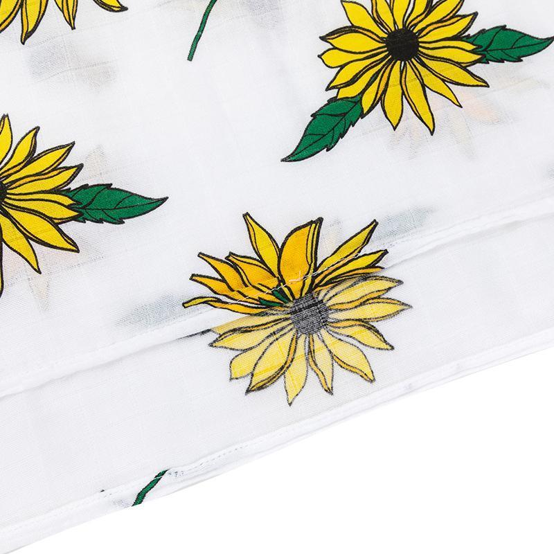 Black Eyed Susan Muslin Swaddle Baby Blanket