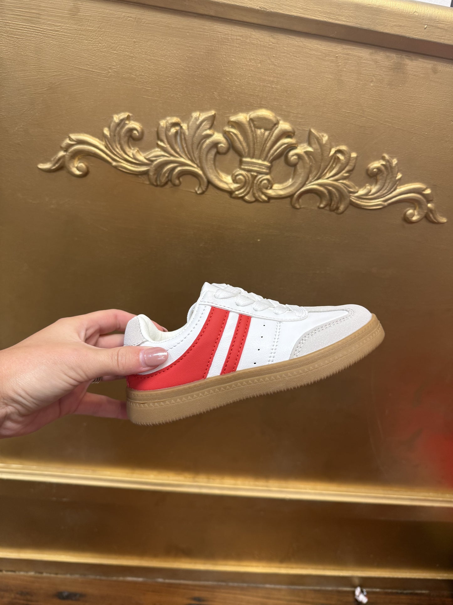 Red Stripe Sneakers