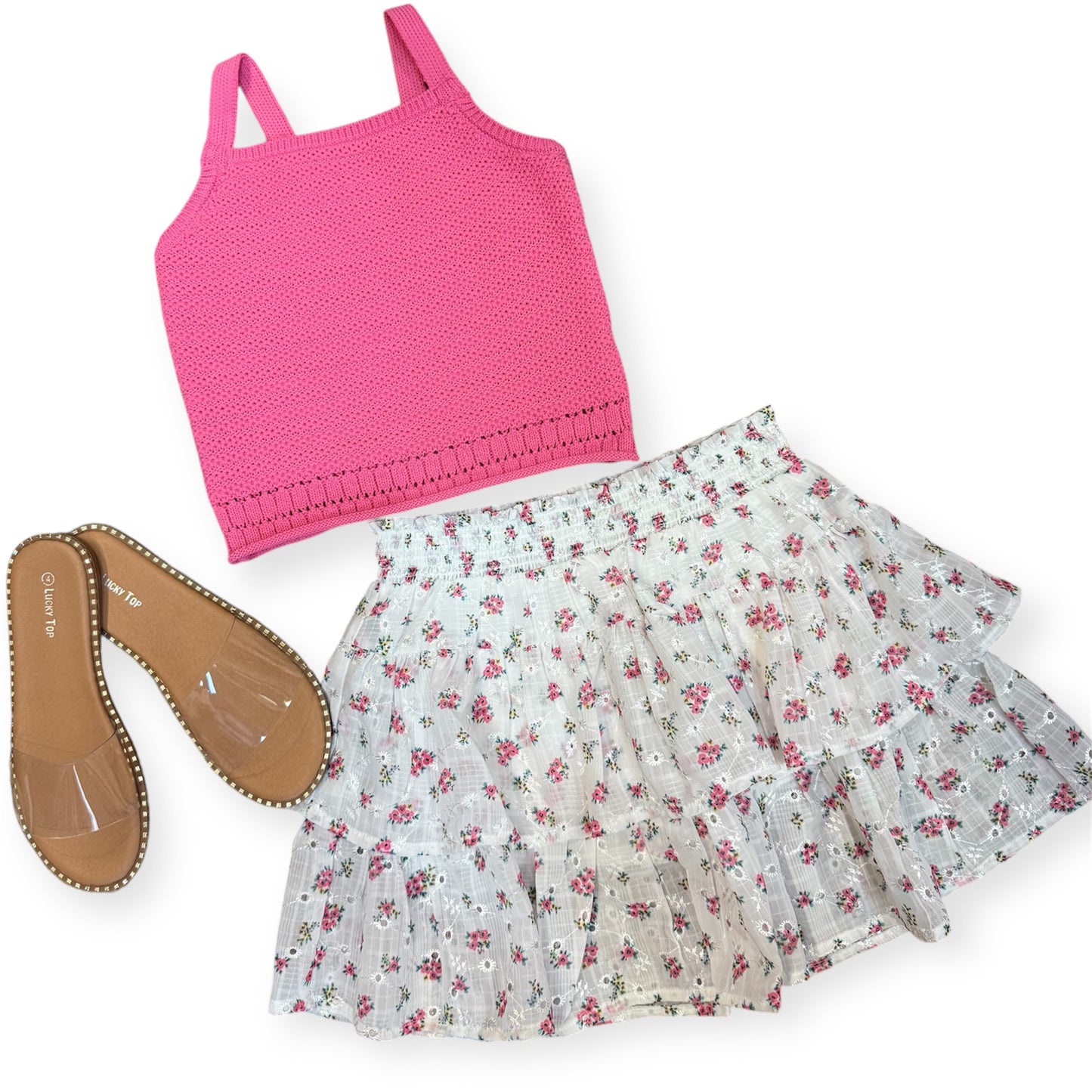 Cherry Pink Combo Skort