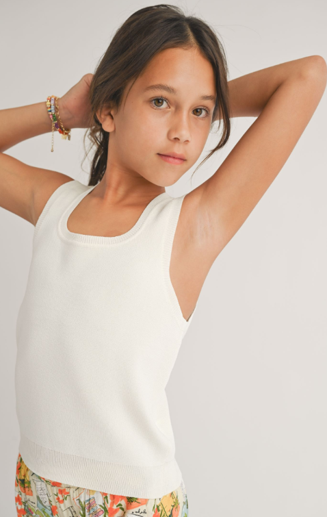 Tween Carla Scoop Neck Sweater Top
