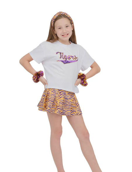Sequin Tiger Boxy Tee