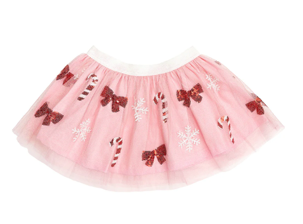 Candy Cane Cutie Sequin Christmas Tutu