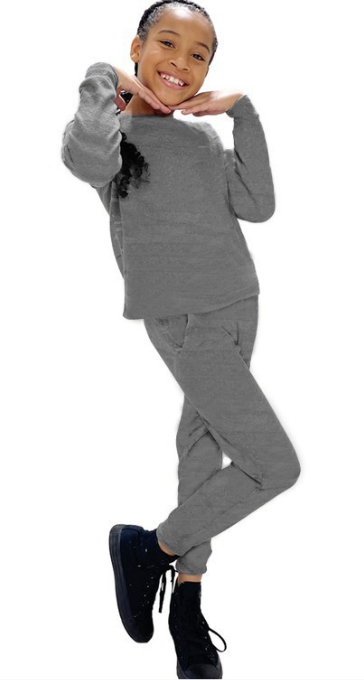 Pullover + Lounge Pant in Tri Grey