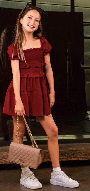 Berkley Dress in Wine is