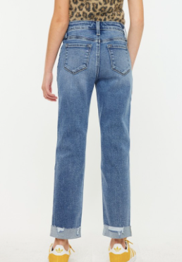 YOUTH OPEN PACK HIGH RISE SLIM STRAIGHT JEANS