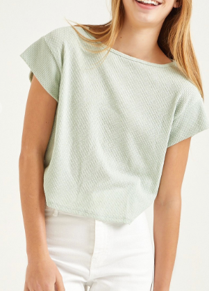 Cap Sleeve Top in sage
