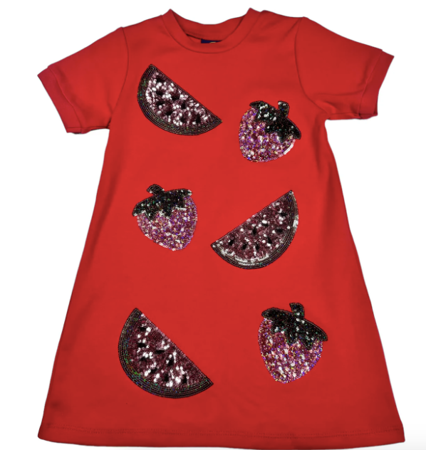 Fruit Salad Applique Dress