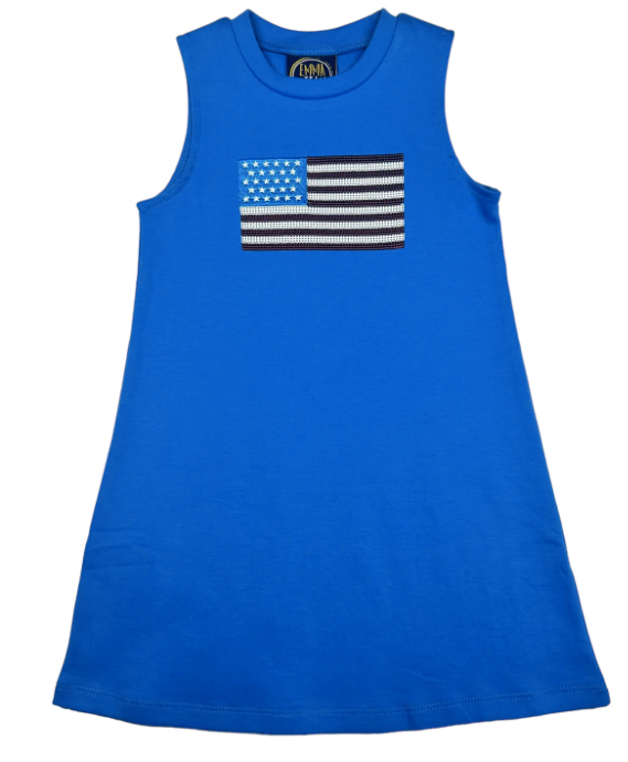 Flag Applique Tank Dress