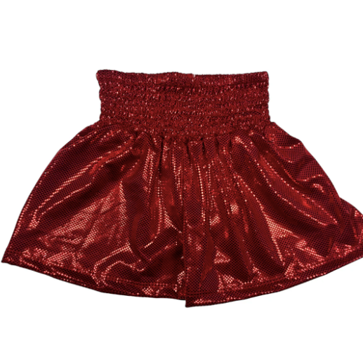 Bella Shorts in Red Sparkle
