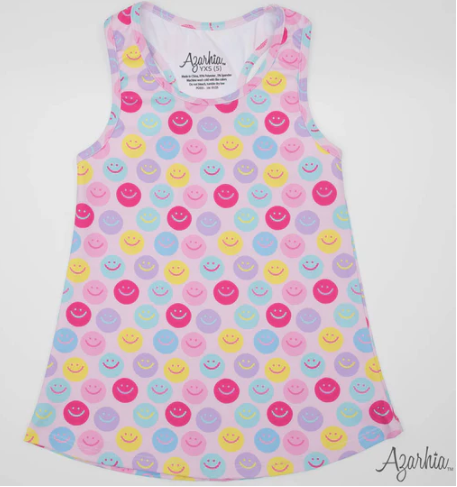 Good Day Smiley Racer Back Tank