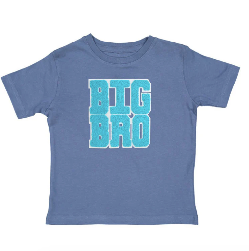 Big Bro Patch Short Sleeve T-Shirt - Indigo