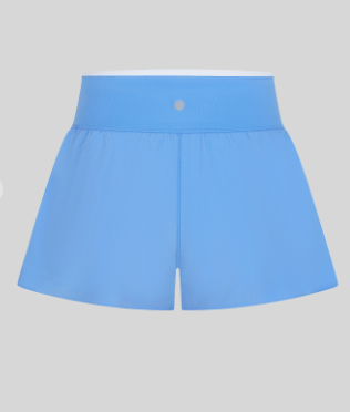 Girls Lightstreme Crossover Criss Cross Shorts in Ocean Blue