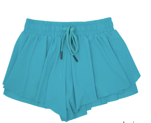 Butterfly Shorts in Turquoise