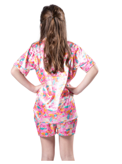 Kids Sweet Getaway Pajama Short Set