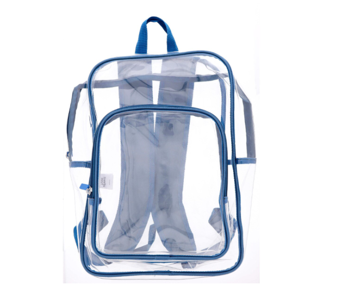Kids Blue Clear Backpack