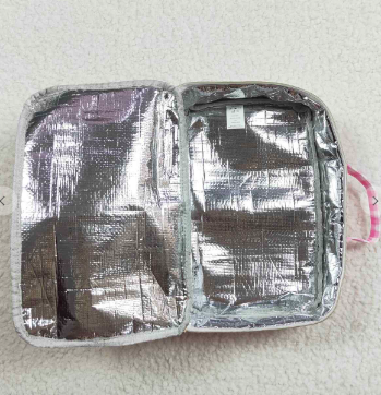 Pink Plaid Kids Girls Lunch Box Bag