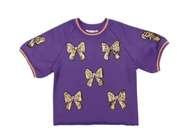 Purple and Gold Bows