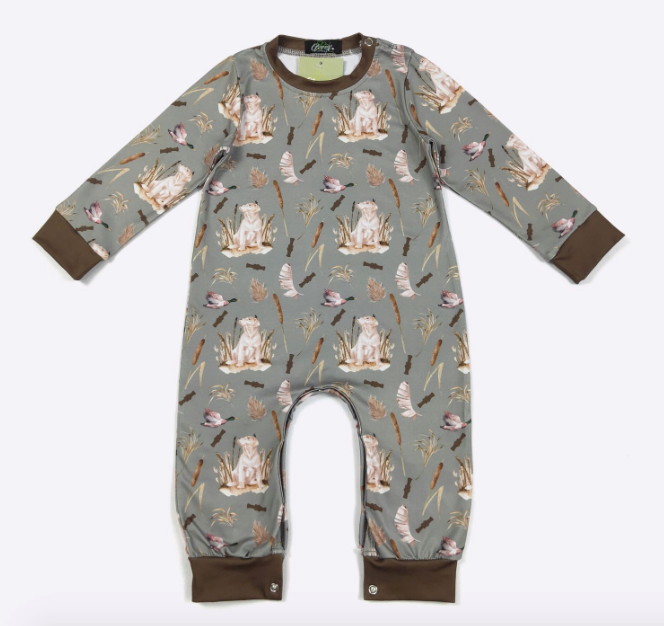 Dog Duck Hunt Boy Romper