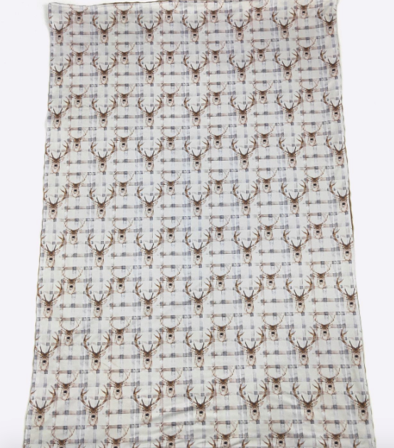 Plaid Deer Blanket