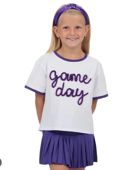 Tinsel Game Day in Purple