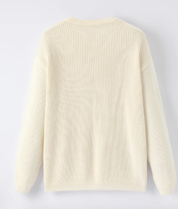 Winter Christmas Girls Bow Sequins Pullover Sweater