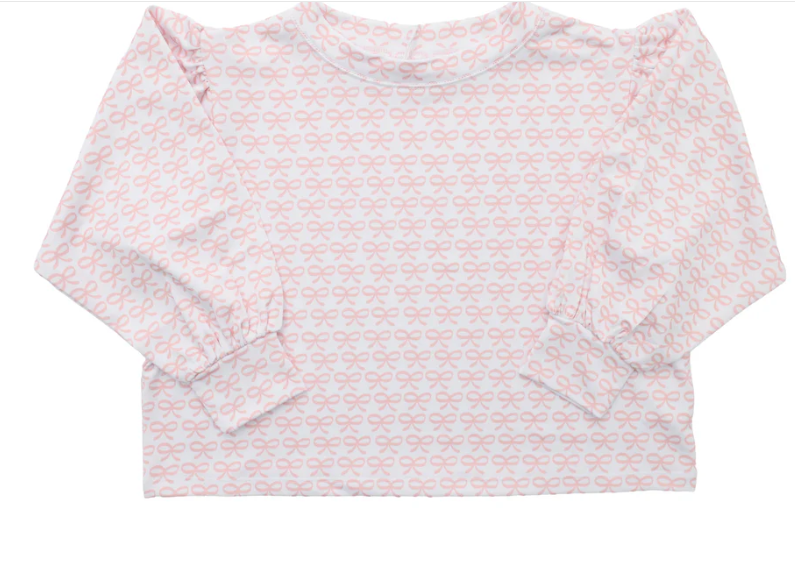 Box top pink bows Long sleeve
