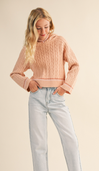 Tween Kids Girls Hooded Sweater