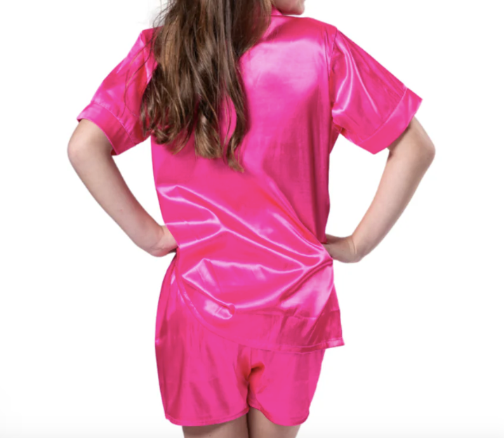 Kids Candy Pop Pink Pajama Short Set