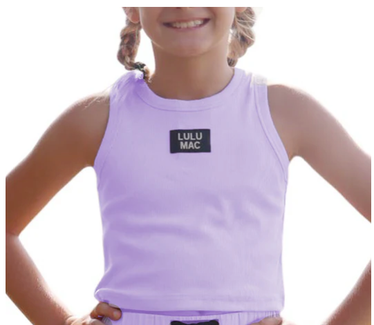 LuLu Mac Lavender KIDS SOLID TANK
