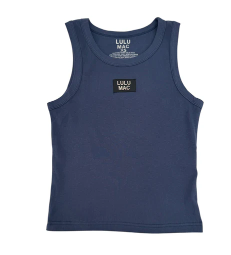 LuLu Mac Navy KIDS SOLID TANK